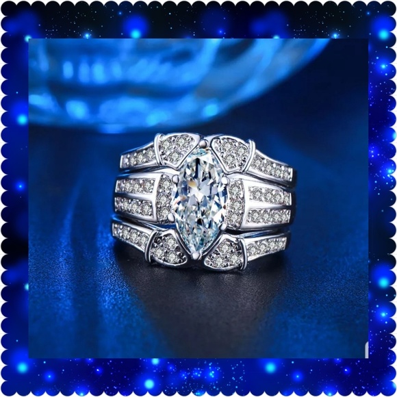 LILY'S GEMS Jewelry - ⭐⭐$50 FLASH SALE⭐⭐❤Marquise White Sapphire❤